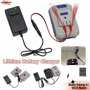 Bộ sạc pin lithium NORDICLIFE, Bộ sạc hai đầu bảo vệ quá tải đa năng, Bộ sạc pin lithium 18 / 21V / 24V