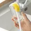 JCSYFAC Cốc Bàn Chải Làm Sạch Tay Cầm Dài Chai Làm Sạch Silicone Sữa Chai Rượu Ly Bụi Hộ Gia Đình Thủy Tinh Cà Phê Cốc Trà Mới