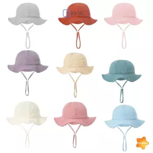 Mũ Buet Cotton Trẻ Em Mới Mũ Ngoài Trời Bé Trai Bé Gái In Panama Mũ Unisex Đi Biển Mũ Câu Cá Mới