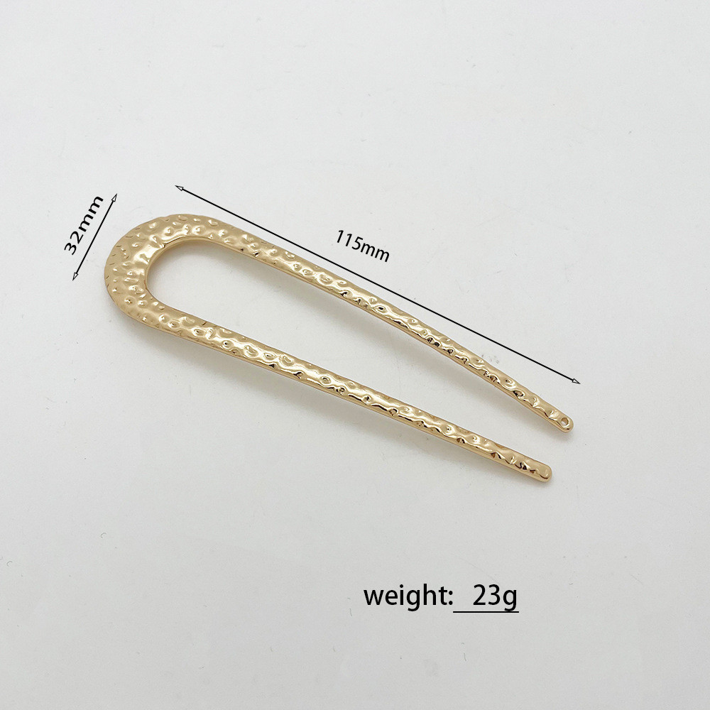 Kẹp tóc hợp kim cao cấp hình chữ U WHX-U, phong cách nữ, thủ công, lớn, hợp mọi trang phục