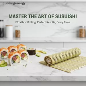 {BUDDI} Bộ dụng cụ làm sushi tre thân thiện với môi trường có khuôn để chế tạo Sushi kiếm chuyên nghiệp tại nhà {buddingenergy}