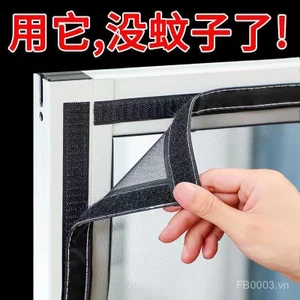 Màn Hình Cửa Sổ Cửa Sổ Vô Hình Hộ Gia Đình Velcro Tự Dính Nano Chống Muỗi Màn Hình Cửa Sổ Lưới Không Đục Lỗ Màn Hình Cửa Sổ Lưới