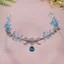 Băng Đô Đại Dương Xanh Nữ Phong Cách Kỳ Lạ Đầu Trước Siêu Cổ Tích COS Phụ Kiện Hanfu Ảnh Phương Tây Phiên Bản Đôi Na Mũ 5.18