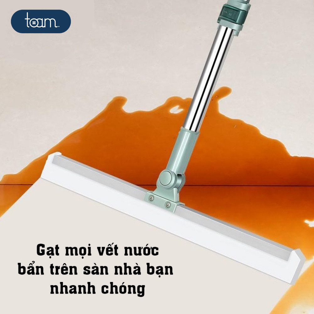 Chổi Gạt Nước Sàn Nhà Tắm HomeMate, Cây Gạt Nước Silicon Kèm Cán Inox Co Giãn Lau Sàn Nhà Vệ Sinh