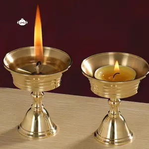 Maybest 1 Hộp Đựng Nến Đồng Bơ Đèn Dài Candlesti Đặt Nến Cốc Đồng Trang Trí Nhà {VN}