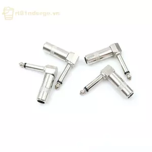 Ge 4x 90 Độ Góc Phải 6.35mm 1 / 4 "Nam Mono Điện Thoại Hàn Ja Cắm 0 0 0 0 0 n