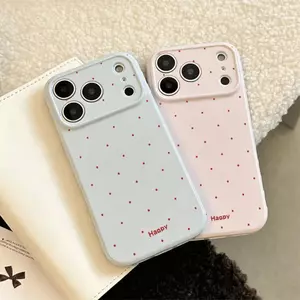 happ chấm đỏ Thích hợp iPhone 161715p14 đơn giản 13 trường hợp điện thoại 11 cá tính