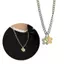 Flgo Hoa Mặt Dây Chuyền Dây Chuyền Hoa Nhỏ Chokers Dây Xích Dây Chuyền Bé Gái Nữ Trang Sức Hợp Kim Chất Liệu Dự Tiệc Phụ Kiện