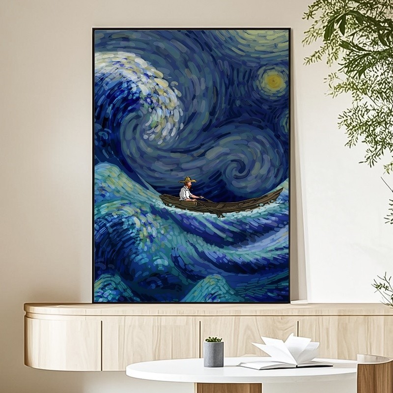 Vincent van Gogh Bình Dầu Tranh Phong Cách Trang Trí Nhà - Nghệ Thuật Treo Tường Canvas Không Khung Cho Phòng Ngủ & Phòng Khách, Món Quà Độc Đáo