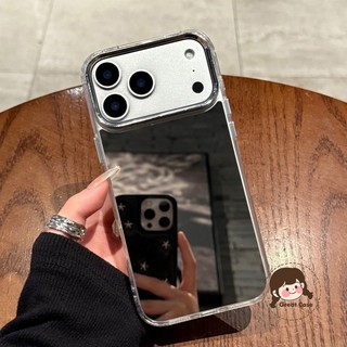 Ốp Điện Thoại Gương Đơn Giản Cho Tecno Camon 40 30 19 17 Pro Spark 20 Pro Plus 10C 10 20 20C 7 7T GO 2024 2023 Pop 8 7 5 LTE Pro 3 5G 4G Gương Trang Điểm Vỏ Trong Suốt Chống Sốc