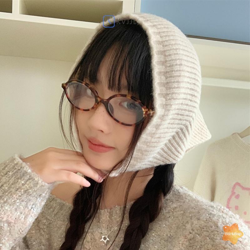 [KvJJL-t] Khăn quàng cổ tam giác cổ điển thời trang Khăn ấm áp dành cho nữ Khăn quàng cổ dệt kim dày Khăn quàng cổ nữ quấn đầu ngoài trời mùa đông mới
