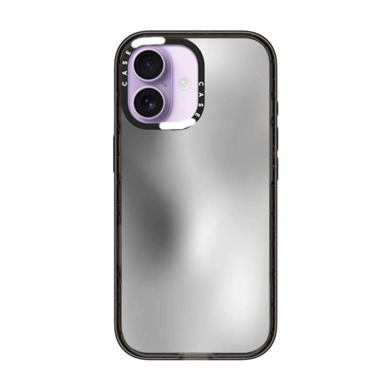 CASECASE X Blurred Darkness Case Black Edge Clear Hard Từ Hút Tác Động Dành Cho Apple IPhone 12 13 14 15 16 17 Pro Max Air Plus Có Hộp