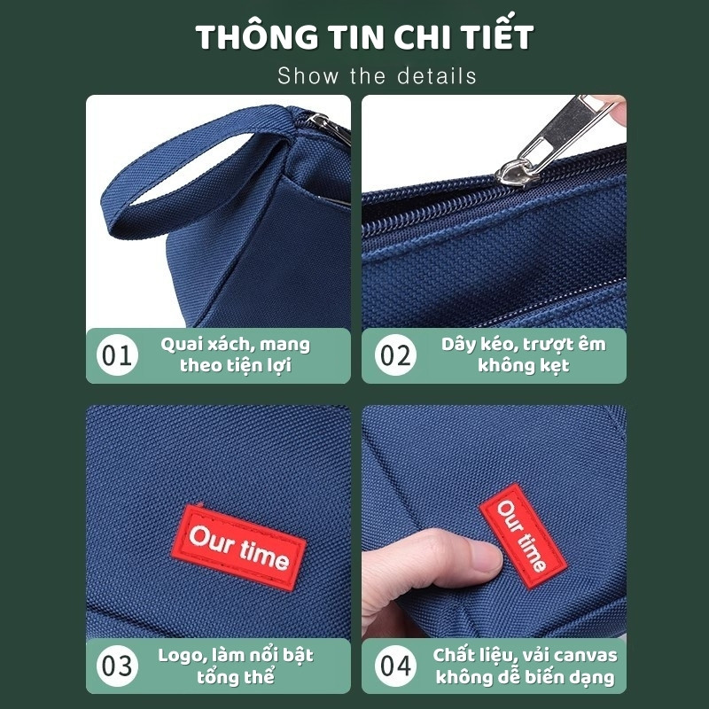 Túi đựng bút nhiều ngăn tiện ích, kiểu dáng đơn giản gọn nhẹ, đa dạng lựa chọn màu sắc, dành cho học sinh sinh viên
