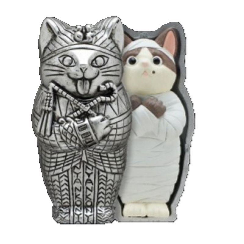 [BTF] Hàng có sẵn Nhật Bản Qitan Gashapon Mèo Ai Cập Xác ướp Đồ trang trí Sanhua Pharaoh Bán thứ hai QJ42