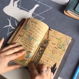 A6 Retro Notebook Sổ Tay Sổ Nhật Ký Người Lập Kế Hoạch Đa Năng Lá Rời Bìa Sách Đồ Dùng Văn Phòng Phẩm