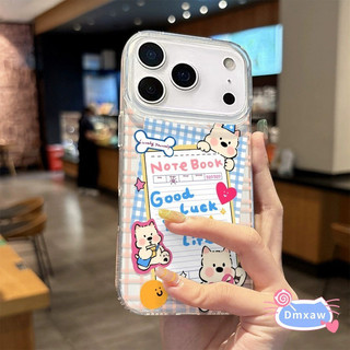 Ốp Điện Thoại Kem Trắng Chó Dễ Thương Cho OPPO Find X9 X8 X6 X5 Pro X7 Ultra X8s Plus X3 Lite Reno 6 6Z 5 Pro 5K 5Z 5F 4 Lite 4F Z K F Vỏ Hoạt Hình Chống Sốc Chống Rơi Mềm Nắp lưng