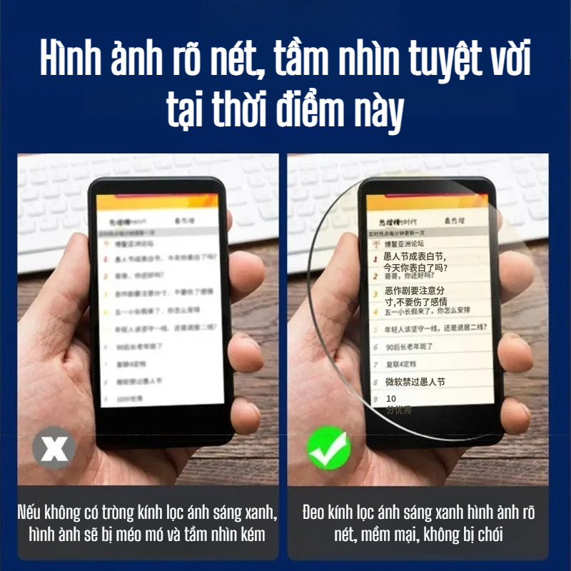 Chất Lượng Kính Lão Thông Minh Tự Điều Chỉnh Tiêu Cự Chống Ánh Sáng Xanh