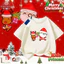 COD (Hồ Chí Minh)DREAMY BABY Sản phẩm mới Áo T-shirt tiệc đội nhóm Giáng sinh Áo đỏ Phiên bản trẻ em 2026M168