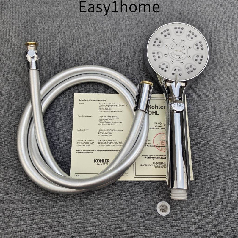 Đầu vòi sen KOHLER mới, tăng áp lực, tiết kiệm nước, đầu vòi sen cầm tay có chức năng dừng nước, đầu vòi sen TOTO, đầu v