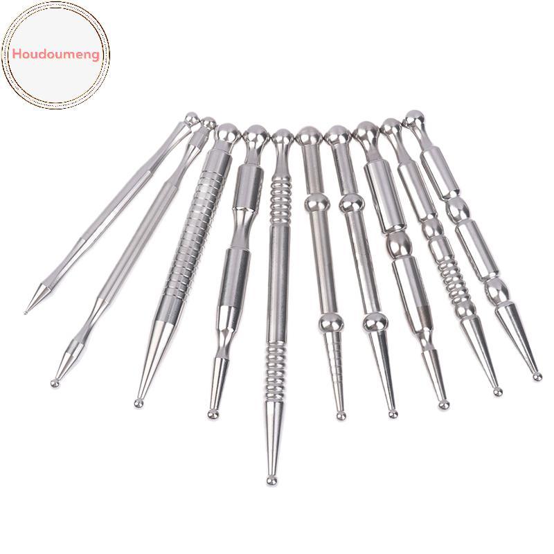 Houdou 1 Cái Bút Châm Cứu, Dụng Cụ Phản Quang Mặt Thép Không Gỉ, Dụng Cụ Mát Xa Điểm Kích Hoạt, Dụng Cụ Massage Khăn Giấy Sâu VN