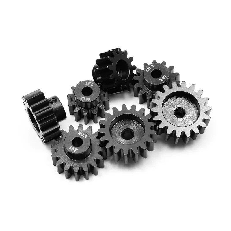 Thép 5mm M1.5 Kim Loại Bánh Răng Bánh Răng Động Cơ Bánh Răng 12T-18T Cho 1 / 8 1 / 10 TRAXXAS ARRMA LOSI RCCar Phụ Kiện Động Cơ Chất Lượng Cao