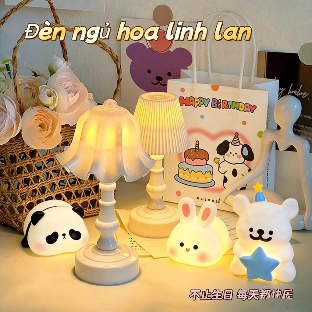 🚚【giao Hàng 24h】Hoạt Hình Thỏ Gấu Trúc Đèn Ngủ Động Vật Dễ Thương Để Bàn Trang Trí Đèn Quà Tặng Sinh Nhật