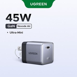 【45W GaN】UGREEN 45W Nexode Air GaN Sạc Nhanh USB-C Sạc Tường, Bộ Chuyển Đổi Sạc  Xám Gọn Tương Cho iPhone 17 Pro Max
