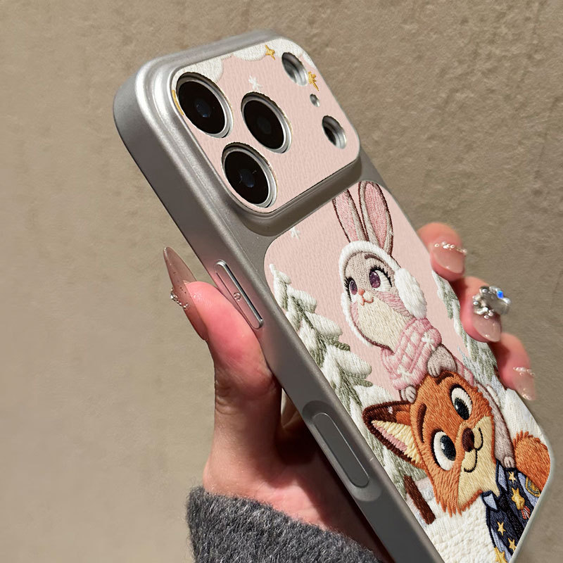 Ốp lưng iPhone Judy & Nick Pattern Bao da mềm cao cấp đựng máy ảnh - iP7/8/X/XS/XR/11/12/13/14/15/16/17/Plus/Air/Pro/Max