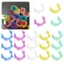 SMILE 50 Chiếc Cuộn Kẹp, Kẹp Bobbin Nhỏ Nhiều Màu Sắc, Người Tổ Chức Ống Nhựa Lưu Trữ Kẹp May