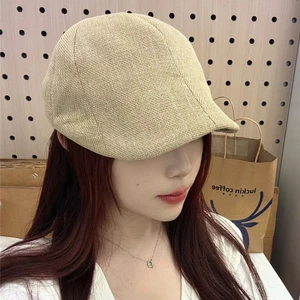 Mũ Phong Cách Anh Quốc Retro Cotton Lanh Chuyển Tiếp Mũ Nữ Cao Cấp Thời Trang Thời Trang Mũ Nồi Chống Nắng
