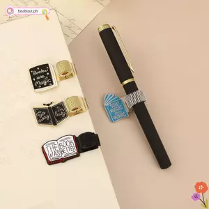 Kẹp bút BEABOUT, Giá đỡ bút đàn hồi bằng kim loại, Sách di động có hình vòng bút Spring Pen Keeper Journals & Notebook