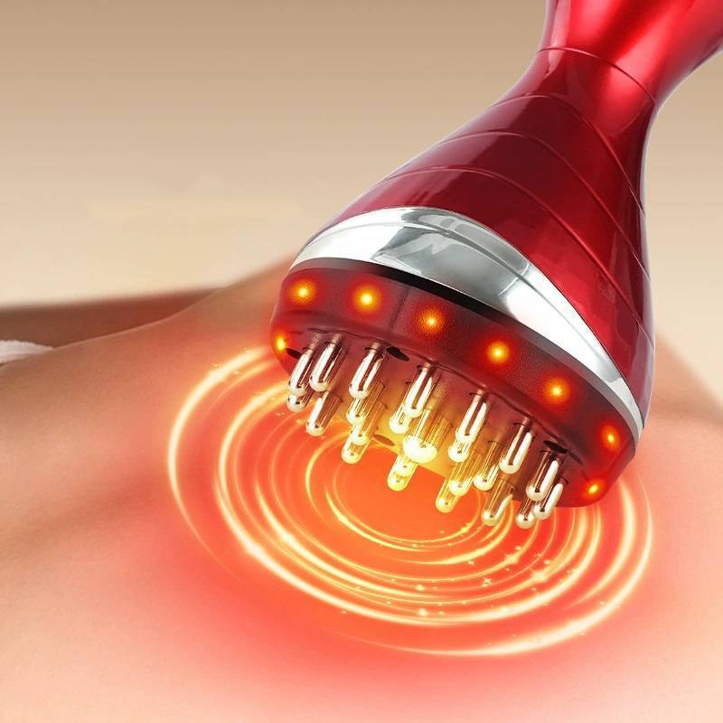 Lưới Điện Kinh Tuyến Bàn Chải Chống Cellulite Gua Sha Máy Mát Xa Toàn Thân Rung Microcurrent Nén Nóng Cạo Lymphatic Thoát Nước Chăm Sóc Linh cẩu