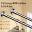 𝐅𝐔𝐑𝐍𝐈𝐒𝐇 𝐅𝐈𝐄𝐒𝐓𝐀 Thanh Treo Quần Áo Không Khoan Tường Thanh Treo Đồ Chất Liệu Inox Có Thể Điểu Chỉnh Được chắc chắn