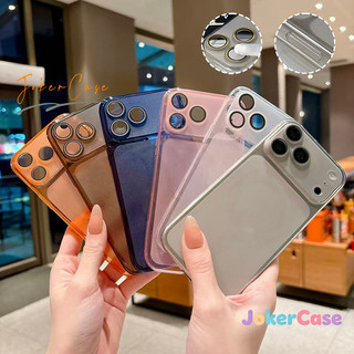 Ốp Lưng Cho IPhone 15 13 17 16 12 11 14 Pro Max 16 14 15 Plus 17air Ốp bảo vệ ống kính siêu mỏng, mờ, đơn giản.