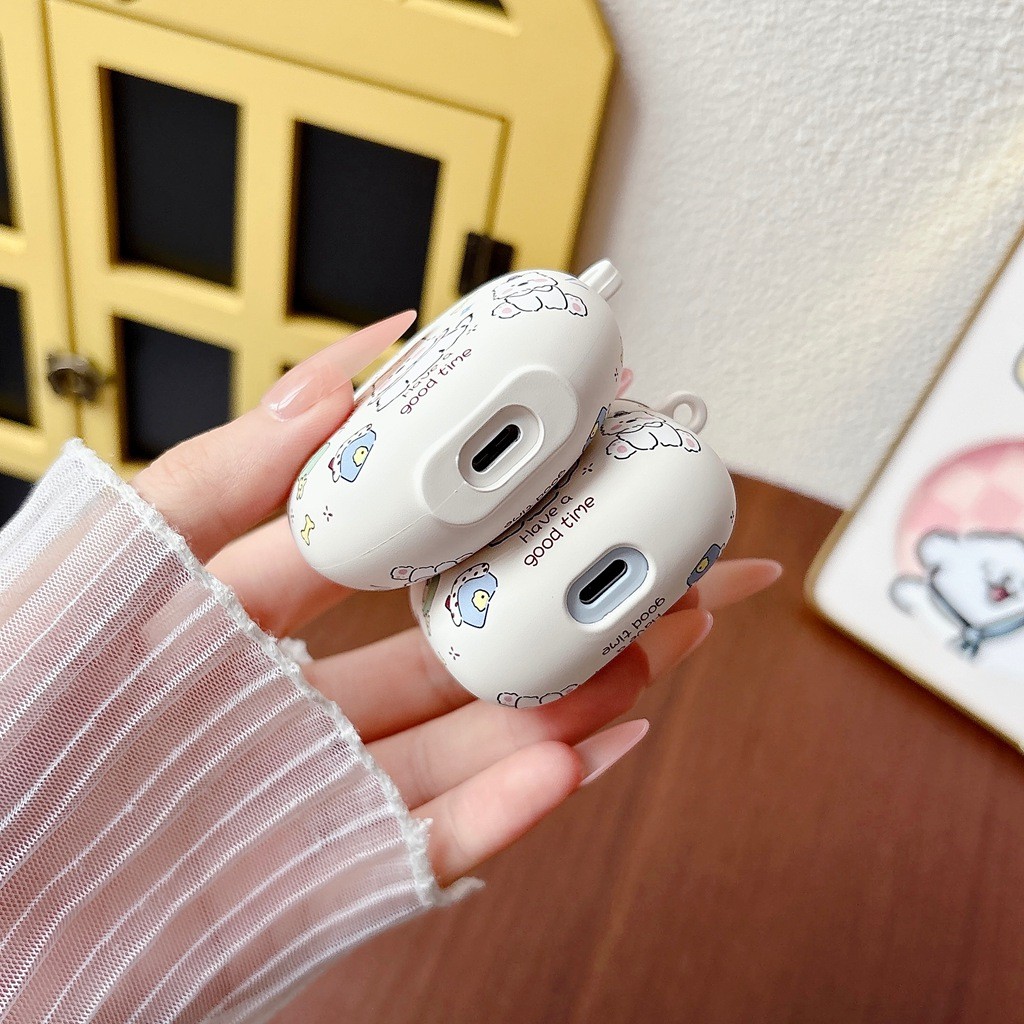 Dành Cho Huawei Freebuds 4 5i Pro2 Pro3 4 SE2 SE3 FreeCIip 2 6i Pro5 SE4 7i Tây Nguyên Chó Họa Tiết Đáng Yêu Vỏ Tai Nghe TPU Mềm Chống Sốc Tai Nghe Không Dây Vỏ Bảo Vệ
