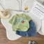Bộ quần áo cộc tay ROBOT TINH NGHỊCH quần Bò áo chất COTTON 4 chiều siêu co giãn