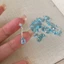 Mặt dây chuyền giọt nước xanh khí chất thời trang Vòng cổ nữ cá tính và đa năng