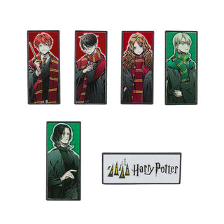 6 Cái / bộ Harry Potter Học Viện Ma Thuật Hermione Granger Ron Weasley Draco Hợp Kim Thổ Cẩm Kim Loại Ve Áo Pin
