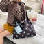 Túi đeo chéo chấm bi FUHUIOT, Túi đeo chéo hai mặt thời trang đa năng, Túi đeo vai buộc dây phong cách mát mẻ tiện lợi ngoài trời