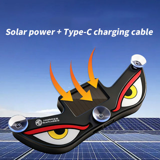 MG Trang trí ô tô Cool Đèn LED mắt quỷ  /trang trí xe ô tô Đèn LED năng lượng trời ô tô Đèn cảnh báo/ Áp dụng cho MG Marvel R Electric MG4 EV