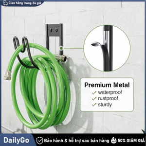 Khung cuộn ống mềm sân vườn phun nhựa thép mạ kẽm treo tường tưới cây Kim loại bằng sắt, Dễ dàng lắp đặt