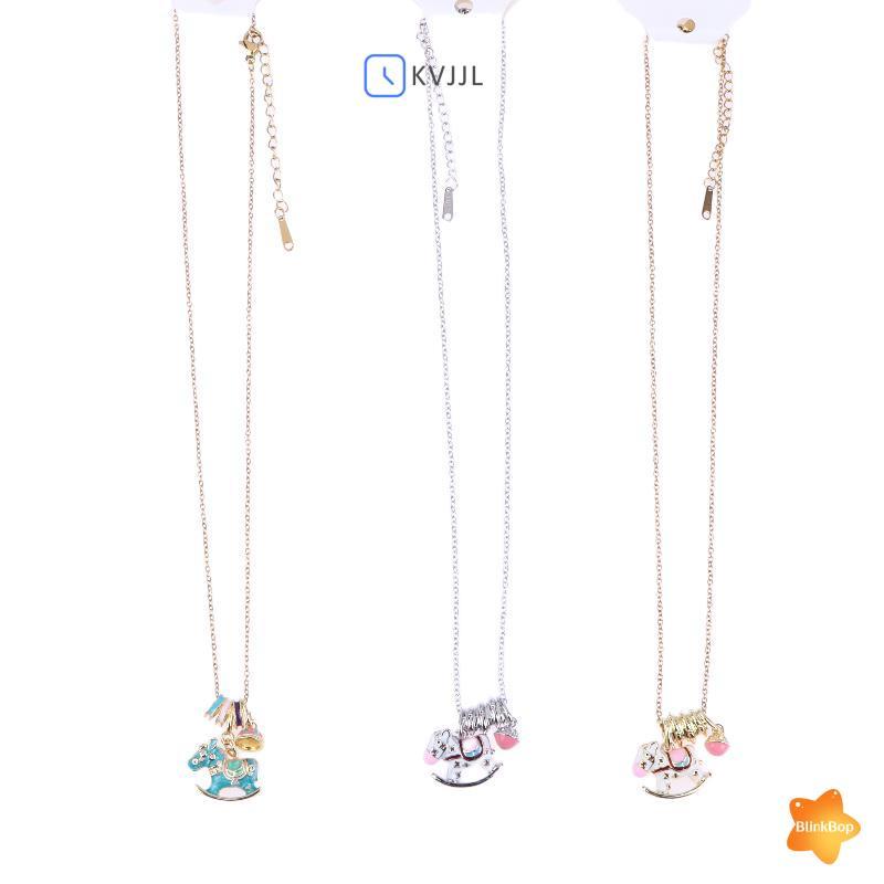 [KvJJL-t] Men Roing Horse Nelace dành cho nữ Mặt dây chuyền ngựa Trojan quyến rũ dễ thương Phong cách cổ điển Trang sức hàng ngày mới