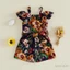 Bộ áo liền quần bé gái 2-4Y In hoa lệch vai Ruffle Sling Playsuit để chụp ảnh tiệc sinh nhật