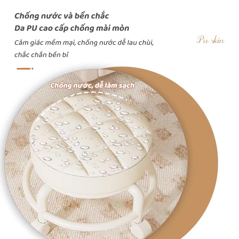 iiko Ghế Ngồi Cho Bé Có Tựa Lưng Ghế Thấp Xoay 360 Độ Có Bánh Xe Êm Ái Chắc Chắn