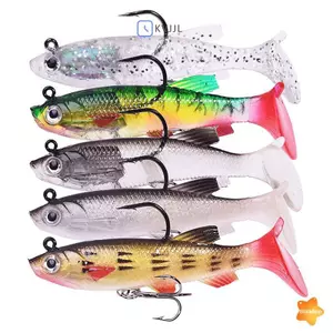 Đuôi T Mồi Mềm Paage Chì Mồi Giả Bộ 7.5cm / 12g Câu Cá Coed Miệng Bass Bionic Móc Đôi Đường Sub-bait Mới