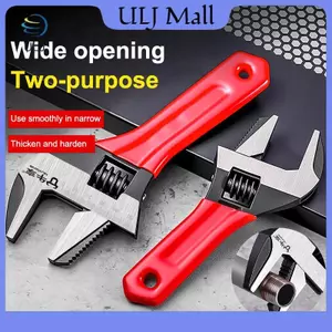 ULJ 1 Cái 6 / 8 "Tay cầm ngắn Cờ lê có thể điều chỉnh Cờ lê phòng tắm mở quá khổ Cờ lê Mini Bảng nhỏ Đường kính lớn Tay cầm ngắn có thể điều chỉnh.