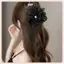 JRP 1 Kẹp Tóc Lưới Hoa Kim Cương Giả Cho Nữ Kẹp Cá Mập Phong Cách Hàn Quốc Phụ Kiện Tóc Cho Mặc Hàng Ngày JRP