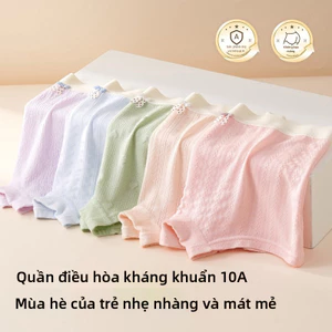 Quần lót bé gái, sử dụng vải Modal mát mẻ, loại A, Thích hợp cho trẻ từ 3-8 tuổi.