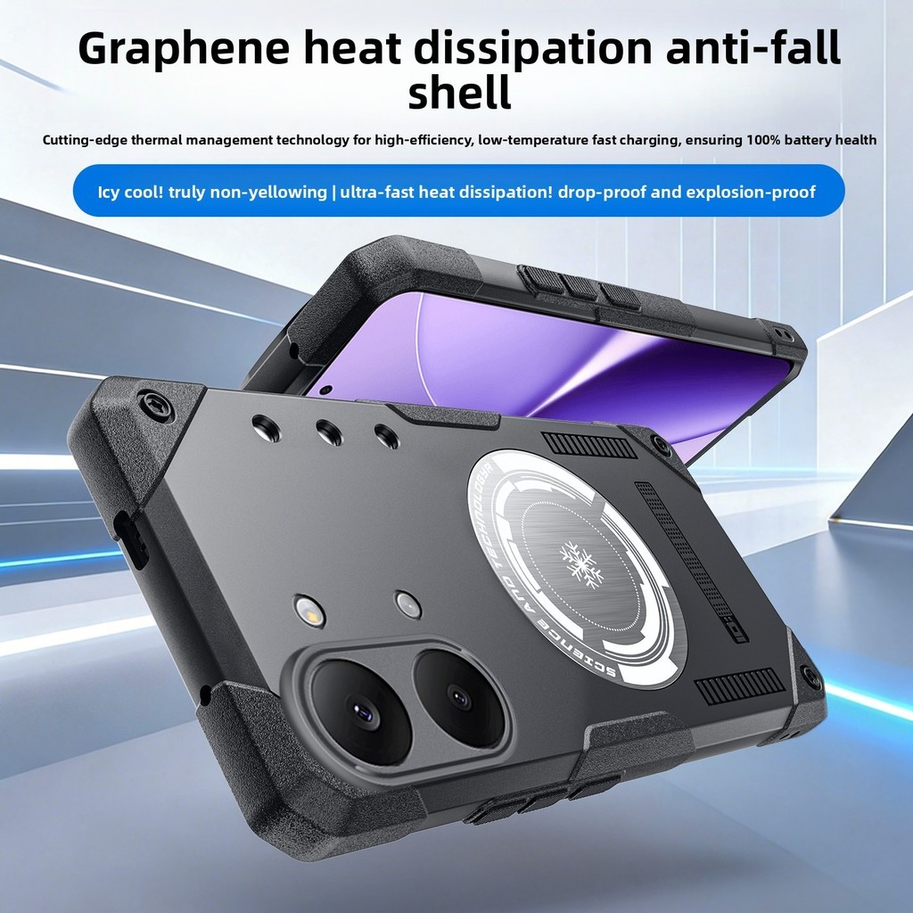 Mimi Mới Cho Redmi Turbo 5 Max 4 Pro K90 Poco X7 X8 Pro Max F7 F8 Pro / Ultra Xiao 17 Từ Graphene Làm Mát Tản Nhiệt Vỏ Điện Thoại Giáp Chống Rơi Vỏ Mỏng Ánh Sáng