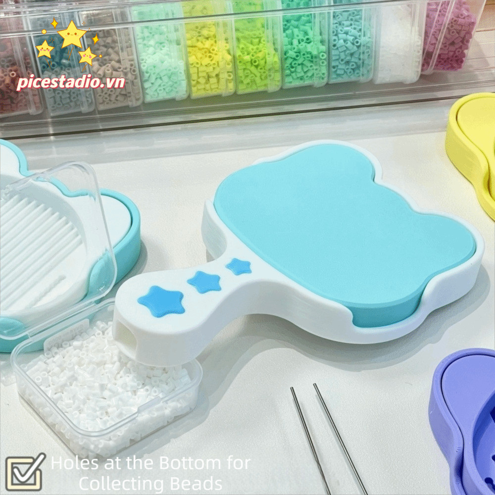 PICESTADIO Đậu Xẻng Đĩa, Mini DIY Handmade 2.6mm Cầu Chì Đậu Xẻng, Hạt Nhựa Sáng Tạo Cầm Tay Hình Mèo Perler Hạt Dụng Cụ Handmade Hạt Đồ Chơi